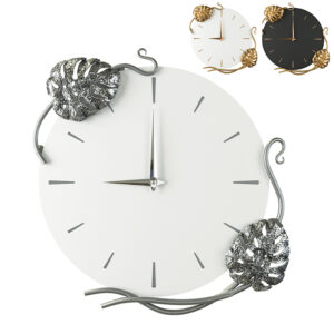 Wall clock Monstera Deliciosa