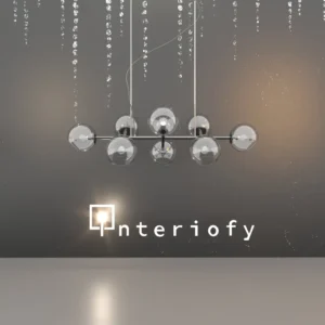 Designer chandelier Molecule