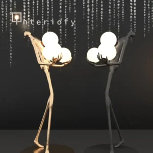 floor lamp in human
